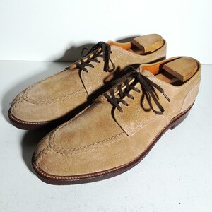 c0410 【新品同様・試着程度】 箱袋付き ★オールデン Alden★ 24772 スエード Yチップ 8 1/2 B/D ベージュ シューズ ビジネス 革靴 USA