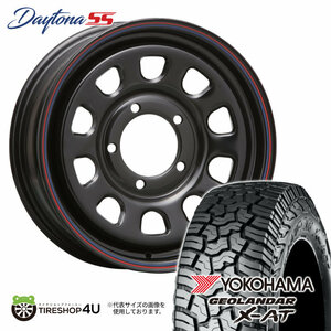 4本セット MLJ DAYTONA SS 16x6.0J 5/139.7 +0 BK YOKOHAMA GEOLANDAR X-AT G016 235/70R16 WL ジムニーシエラ JB74 JB43 W