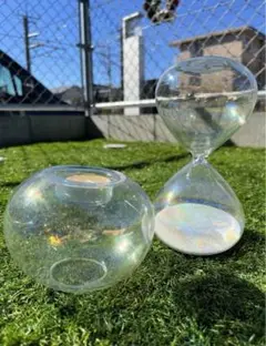 砂時計　キャンドルホルダー　ガラス　インテリア　置物　結婚式　ウェルカムスペース