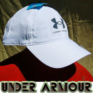 即決■UNDER ARMOUR■クールホワイトアンドアードレcap■■新品