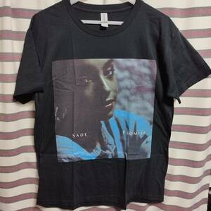 SADE シャーデー BIGプリントTシャツ【 黒 XLサイズ】 名盤ジャケット『プロミス』 Promise　バンドTシャツ ◆検)80s Vintage