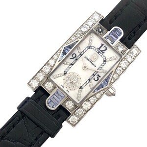 ハリーウィンストン HARRY WINSTON アヴェニュー　クラシックオーロラ　ホワイトシェル AVEQHM21WW193 K18WG 腕時計 レディース 中古