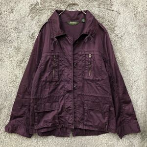 Eddie Bauer エディーバウアー ジャケット ブルゾン サイズL パープル 紫 メンズ トップス 最落なし （P3）