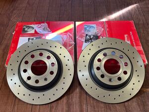 brembo ゴルフ5 ゴルフ6 アウディa3 8p リアローター　ドリルド　新品　未使用　1KAXX 1KCCZ 