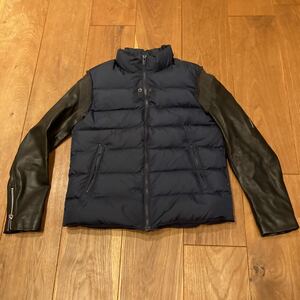 入手困難 UNDERCOVER アンダーカバー 14aw 袖レザーダウン Sサイズ 1 美品 ジョニオ jonio 68 85 ライダース scab but