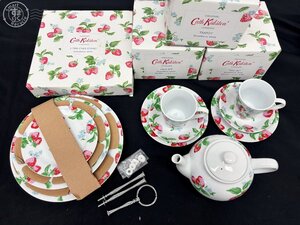 BA0703309　▲ Cath Kidston 食器 まとめ ケーキスタンド ティーポット トリオセット カップ ソーサー 皿 イチゴ いちご 洋食器 中古