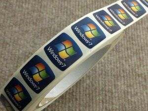 ★Windows7★エンブレムシール★大★正規新品★100枚★まとめて