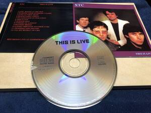 XTC THIS IS LIVE CD 1981年ライブ ケースなし 再生可