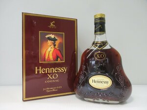 ヘネシー XO クリアボトル 金キャップ Hennessy 700ml 40% コニャックブランデー 未開栓 古酒 箱付き/A41953