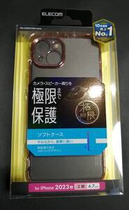 エレコム エレコム iPhone 15 Plus ソフトケース 極限 メタリック 2眼 6.7 インチ ピンクゴールド PM-A23BUCTMKPN　4549550291323