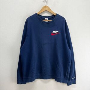 Supreme × NIKE シュプリーム ナイキ BQ3767-410 18AW Crewneck Sweatshirt スウェット トレーナー ロゴ L 10120915