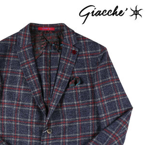 GIACCHE（ジャッケ） ジャケット JKE1127N ネイビー x レッド 52 18452 【AW18455】