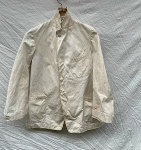戦前 戦中 戦後 斜めのポケット Aライン 張りのあるコットン 帆布 テーラード ジャケット JAPAN VINTAGE ジャパンヴィンテージ 40s50s