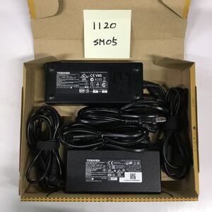 （1120SM05）送料無料/中古/TOSHIBA 東芝 トウシバ/PA3290U-3ACA・PA5181U-1ACA/19V/6.32A/純正 ACアダプタ 2個セット