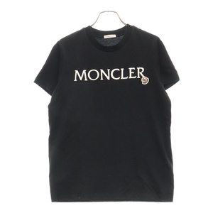 MONCLER モンクレール フロントロゴ 半袖Tシャツ カットソー ブラック I10938C00009 829HP