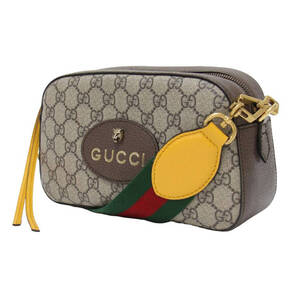 GUCCI グッチ GGスモール メッセンジャーバッグ 476466 / ショルダーバッグ GGスプリーム キャットヘッド ロゴ ウェブ ストライプ PVC