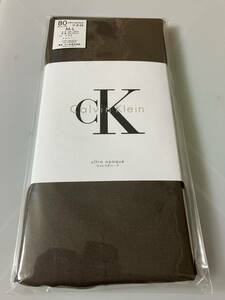 calvin klein 80デニール ultra opaque マチ付 アンバー タイツ カルバンクライン M-L ウルトラオペーク tights