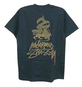 超激レア希少！新品タグ付き！STUSSY×MASTERPIECE ステューシー×マスターピース/Wネーム２００４コラボレーション限定Tシャツ M ブラック