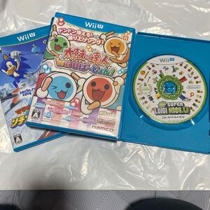 Wii U ソフト マリオ　ソニック　太鼓の達人　ルイージ　セット　送料無料