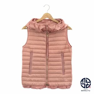 MONCLER モンクレール EBLE GILET ピンク 裾フリル ダウンベスト 薄手 レディース 服 サイズ00 アパレル