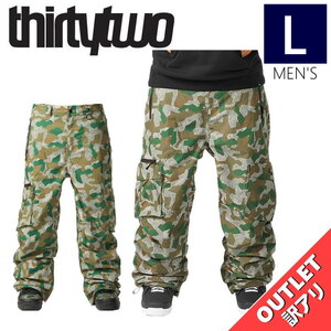 【アウトレット】23-24 THIRTYTWO BLAHZAY CARGO PNT カラー:ARMY Lサイズ メンズ スノーボード スキー スノボウェア パンツ PANT