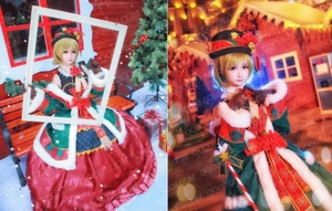 ★コスプレ衣装★ラブライブ! School idol project風 ★小泉 花陽（こいずみ はなよう）★クリスマス覚醒★2015★★高品質