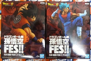 数量2セット　新品未開封品 ドラゴンボール超 孫悟空FES 其之十四 孫悟空&超サイヤ人ゴッド超サイヤ人ベジット フィギュア 全2種セット