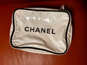 CHANEL☆ポーチ☆シャネル☆ホワイト☆ビニール☆コスメポーチ☆小物入れ☆売り切ります