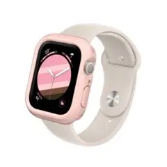 ピンク Apple Watch 8 7 45mm ケース 衝撃吸収 傷 防止