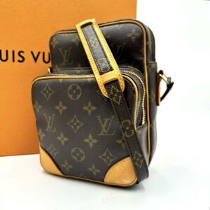 【美品】●１円～ Louis Vuitton ルイヴィトン アマゾン モノグラム ショルダーバッグ 肩掛け可能 メンズ レディース クロスボディ カバン