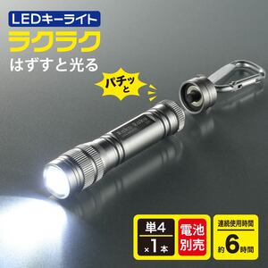 懐中電灯 LEDキーライト ラクラク｜LHA-M02D5 08-1513 オーム電機