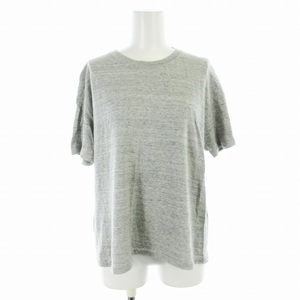 オーラリー AURALEE SEAMLESS CREW NECK BIG TEE Tシャツ カットソー 半袖 1 S グレー /RO レディース