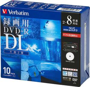 10枚 215分 ホワイトプリンタブル CPRM DL DVD-R 1回録画用 Japan) バーベイタムジャパン(Verbatim