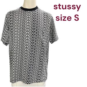 極美品　ステューシー　stussy ロゴ　 Tシャツ カットソー トップス 半袖　コットン　綿　S M4L128