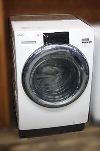 AQUA アクア 2023年製 12kg/6kg ドラム式洗濯乾燥機 AQW-DX12N 中古 動作品 現状品 a5582