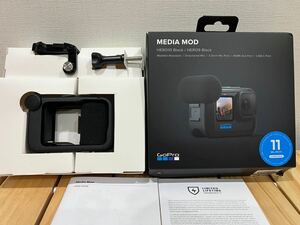 送料410円〜 GoPro HERO11/10/9 Media Mod メディアモジュラー BLDT1 ADFMD-001 純正アクセサリー マイク ライト HDMI出力 TV接続確認視聴