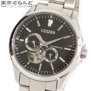 101732436 1円 シチズン CITIZEN シチズンコレクション メカニカル NP1010-78E ブラック SS オープンハート Cal.4197 腕時計 メンズ 自動巻