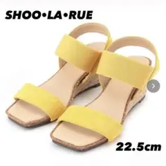 新品未使用！ SHOO•LA•RUE シューダル！ イエロー スクエアサンダル