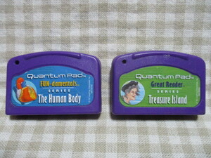 Quantum　Pad　用カートリッジ　Treasure Island　The Human Body　ソフトのみ２本セット　動作未確認