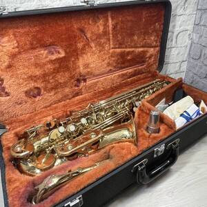 【YH-1226】中古現状品 YANAGISAWA ヤナギサワ アルトサックス 型番不明 ケース付き 動作未確認 管楽器