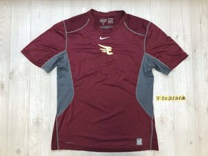 NIKE ナイキ メンズ PRO COMBAT DRI-FIT メッシュ 半袖Tシャツ 大きいサイズ XL エンジ