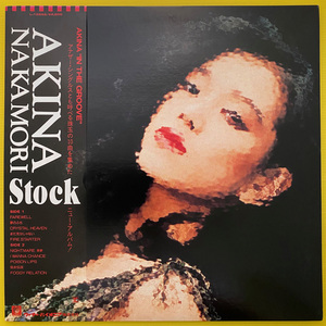 ◆中森明菜「Stock」帯付LP(1988年)L-12652美盤◆