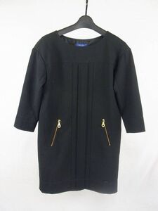 ■■ブルーレーベルクレストブリッジ★黒デザインワンピース３６■