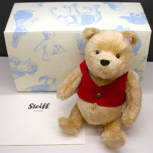 N81☆Steiff シュタイフ くまのプーさん WINNIE THE POOH ウィニーザプー 2012 ウォルト・ディズニー テディベア 1500体限定 28cm 