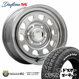 4本セット DAYTONA SS デイトナ 16x6.5J 6/139.7 +45 CR MUDSTAR radial A/T 215/65R16 ホワイトレター NV350 キャラバン E26 E25