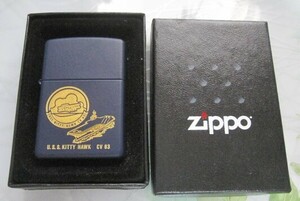 ★未使用★U.S.S KITTY HAWK CV 63★キティホーク★ZIPPO ジッポライター★アメリカ海軍