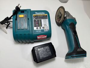 makita マキタ 100mm 充電式ディスクグラインダ GA402D 18V ジャンク 充電器 バッテリー