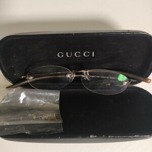 GUCCI(グッチ）メガネ，ジャンク品，【中古】