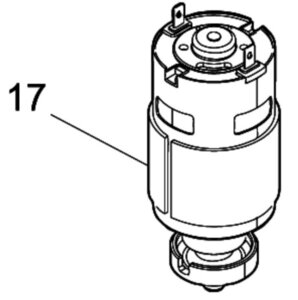 マキタ makita 10.8V 充電式草刈機 MUR100DZ 用 直流モータ 629317-8 部品 補給 修理 パーツ 刈払機 草刈り機 草刈り 草刈機 農業