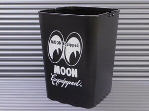 【MOON Equipped・ムーンイクイップド】※《１０Ｌ・ダストボックス／ブラック》 MOONEYES　ごみ箱　バケツ　(品番MQG206BK)